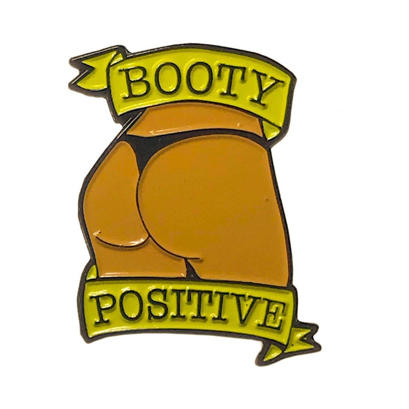 Geeky &amp; Kinky Booty Positive (Caramel) Enamel Pin
