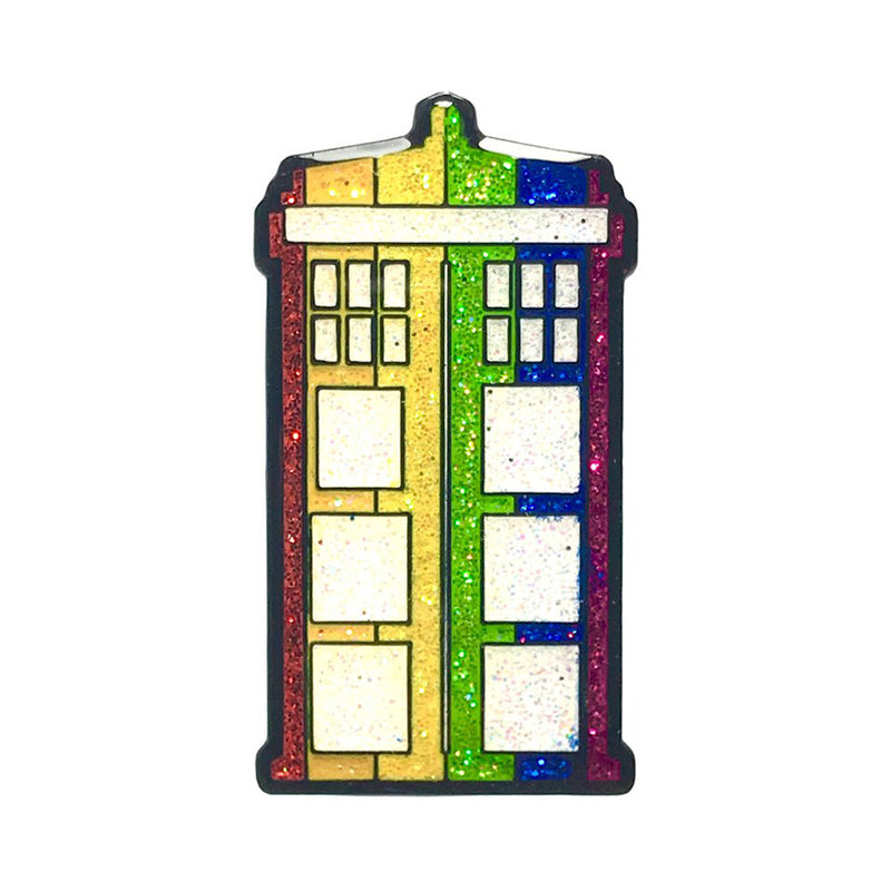 Geeky &amp; Kinky Time Traveler Pride Enamel Pin