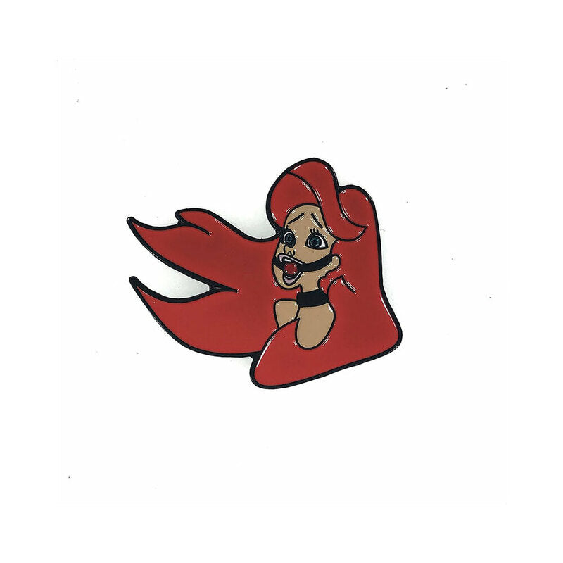 Geeky &amp; Kinky Red Headed Mermaid Enamel Pin