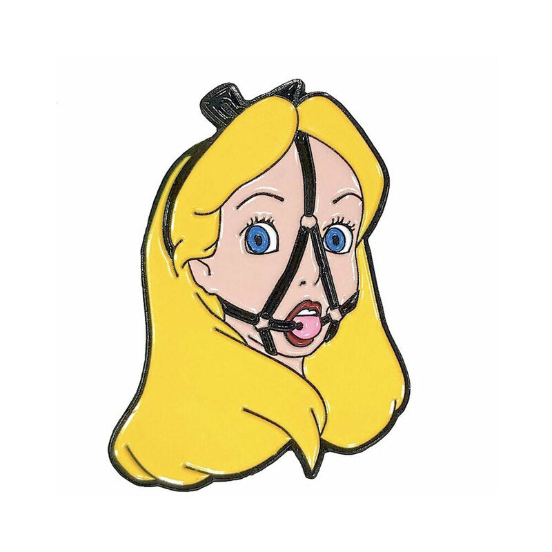 Geeky &amp; Kinky Lady In Wonderland Enamel Pin