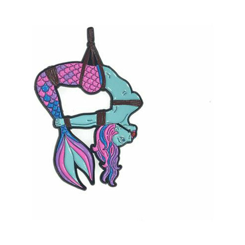 Geeky &amp; Kinky Mermaid (Blue) Enamel Pin