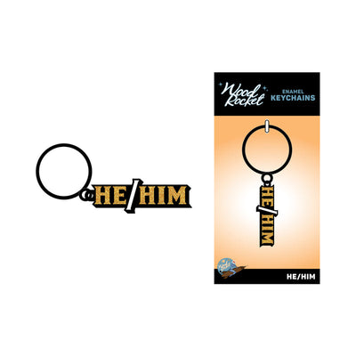 He/Him Keychain