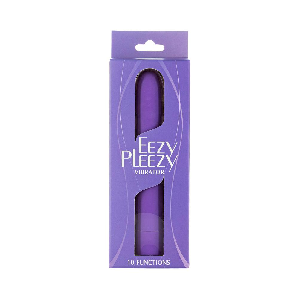 Simple &amp; True Eezy Pleezy Classic Vibrator 7 in. Purple