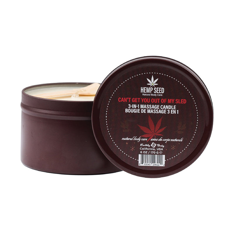 Earthly Body Hemp Seed 3-in-1 Holiday Candle Can&