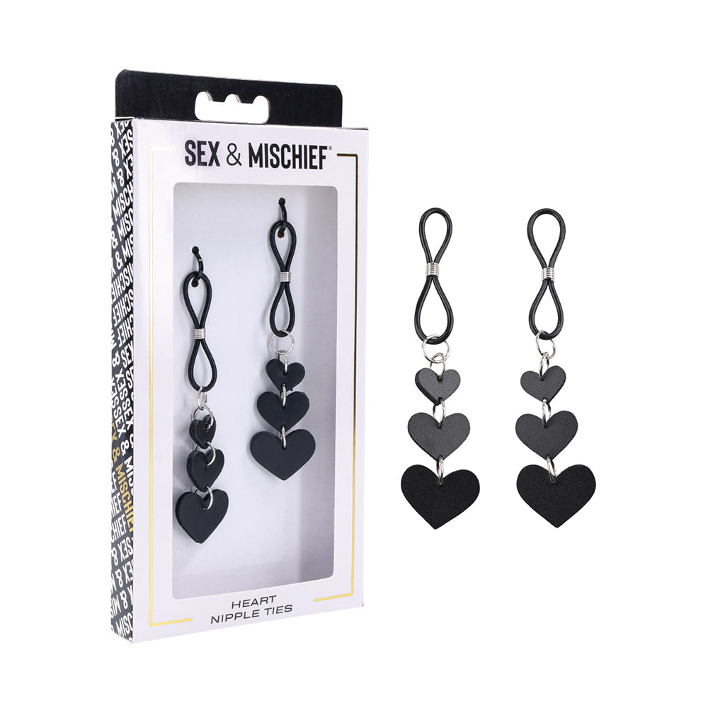 Sportsheets Sex &amp; Mischief Heart Nipple Ties