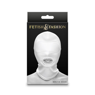 Fetish & Fashion Mouth Hood White