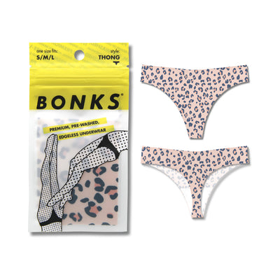 Bonks Cat''s Out Of The Bag Seamless Thong O/S