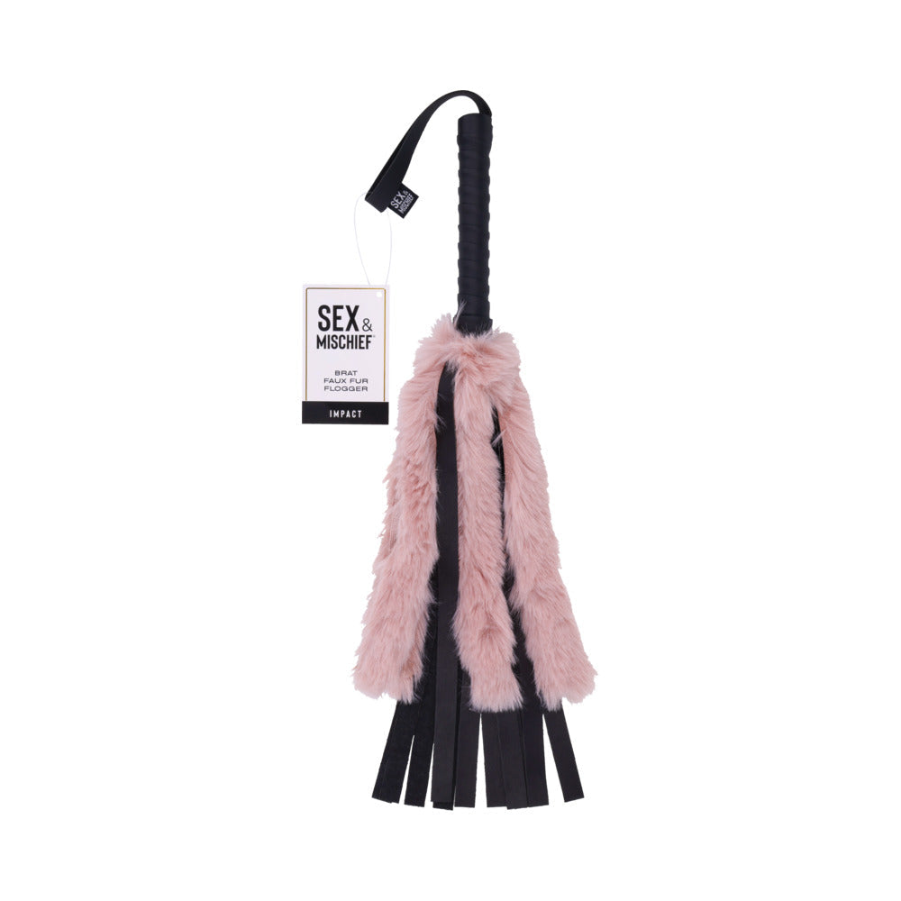 Sportsheets Sex &amp; Mischief Brat Faux Fur Flogger