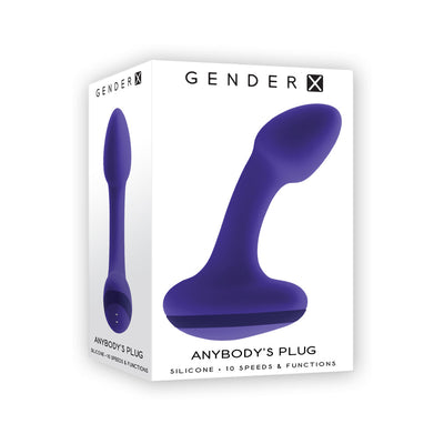 Gender X Anybody''s Plug Rechargeable Plug Silicone Purple