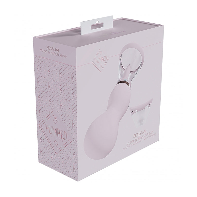 Pumped Sensual Automatic Rechargeable Vulva &amp; Breast Pump Pink