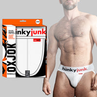 Oxballs Oxjok Hunker Comfy-Pouch Slider-Strap Jock White Snow L
