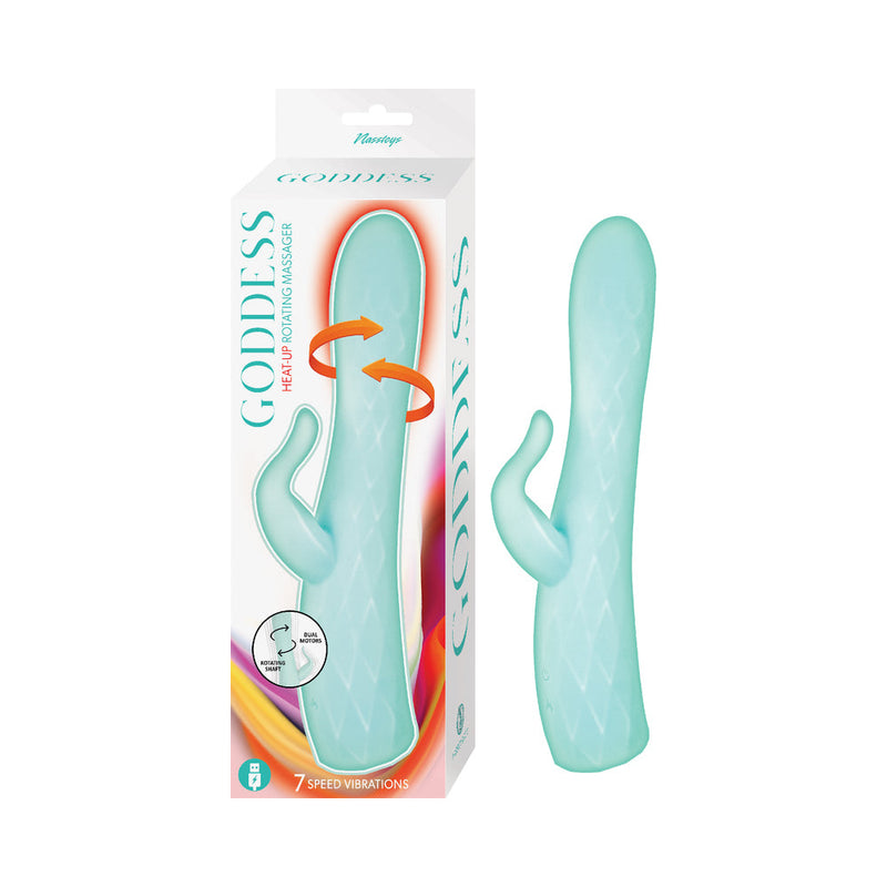 Goddess Heat Up Rotating Massager Aqua