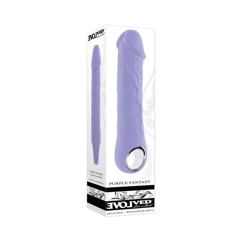 Evolved Purple Fantasy Rechargeable Vibrator Silicone