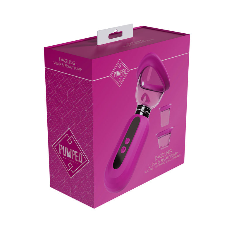 Pumped Dazzling Automatic Rechargeable Vulva &amp; Breast Pump Pink