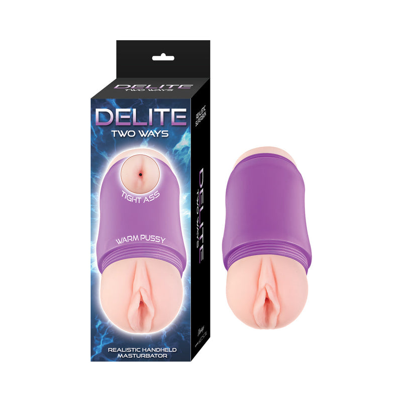 Delite Two Ways Vagina & Ass Beige