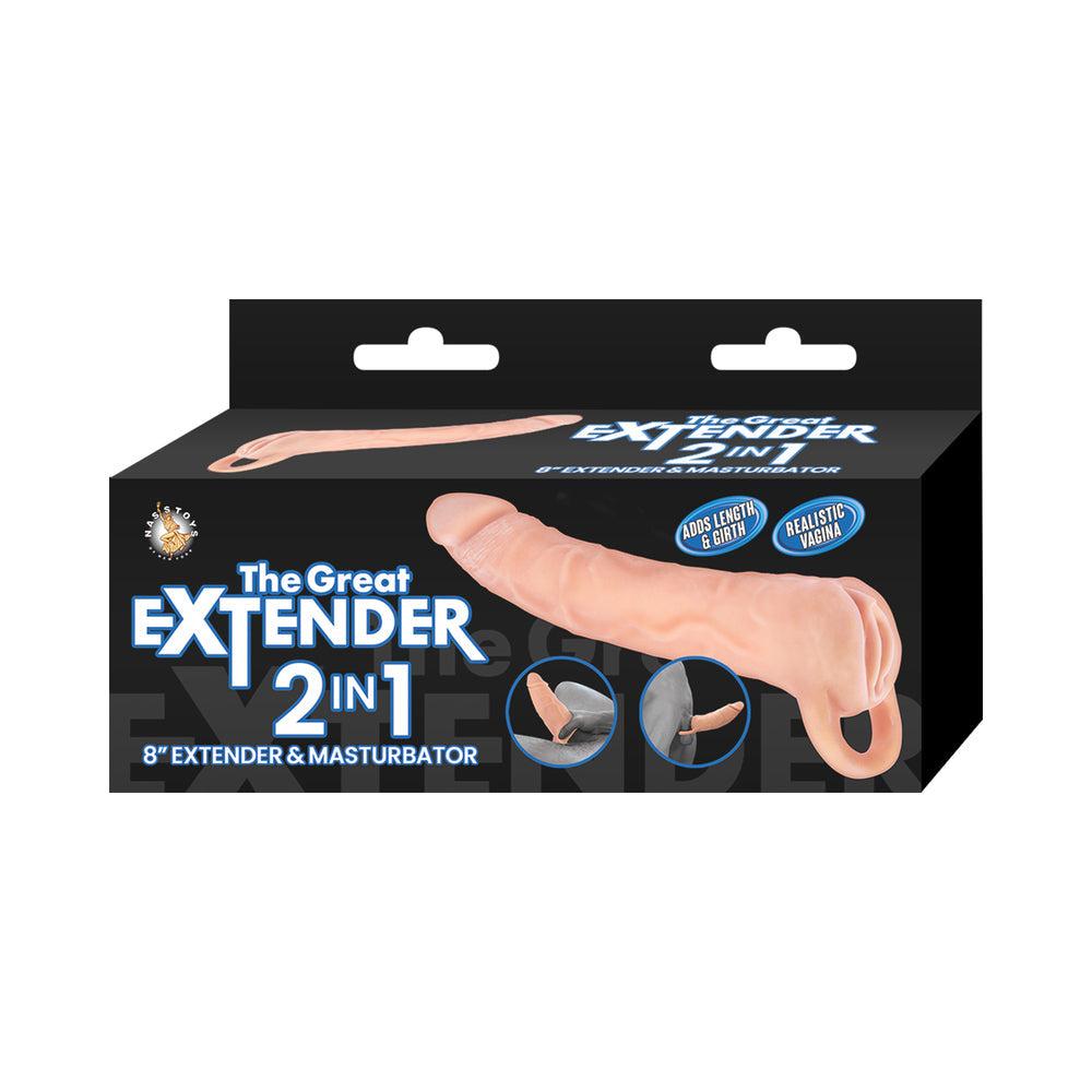 The Great Extender 2-in-1 Extender &amp; Masturbator 8 in.