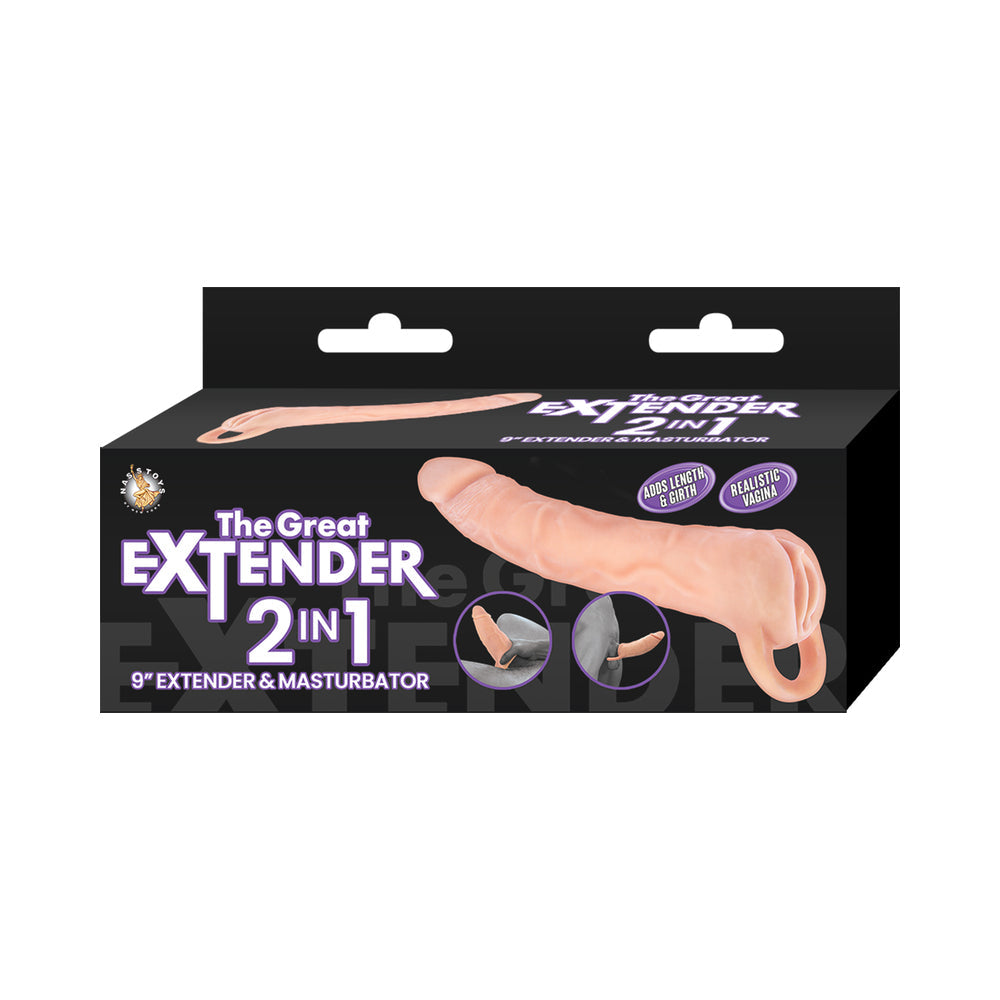 The Great Extender 2-in-1 Extender &amp; Masturbator 9 in.