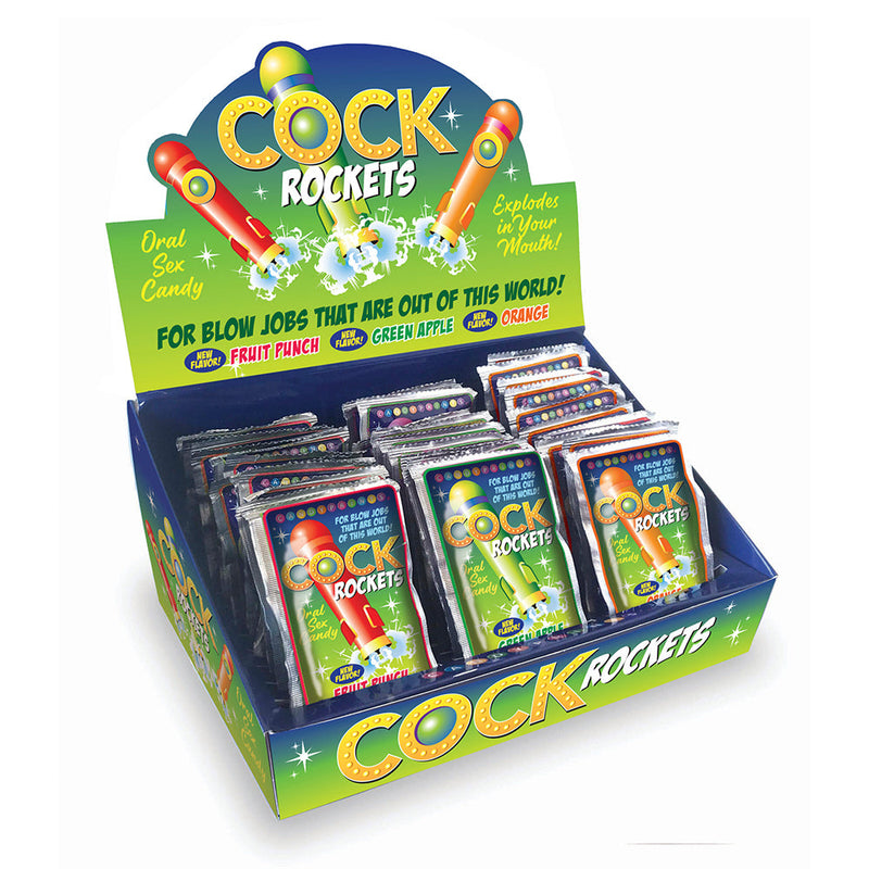 Cock Rockets Assorted Flavor Display