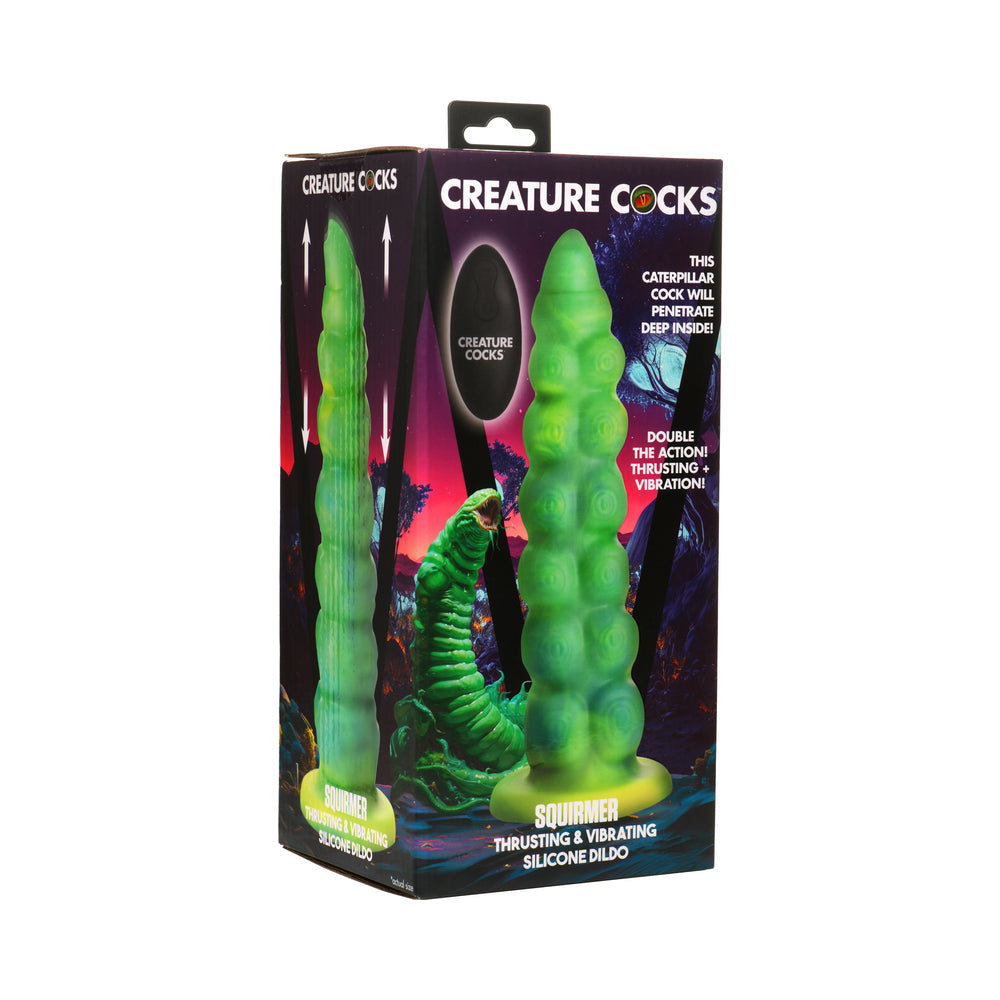 Creature Cocks Squirmer Thrusting &amp; Vibrating Silicone Dildo