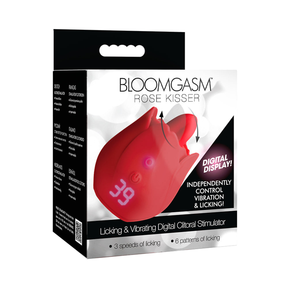 Bloomgasm Rose Kisser Licking &amp; Vibrating Digital Clitoral Stimulator