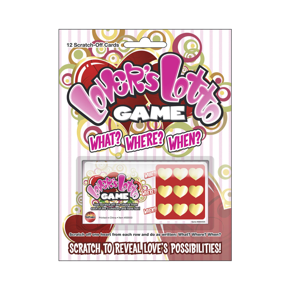 Lovers Lotto Game Scratch &amp; Play Sex Game Carded