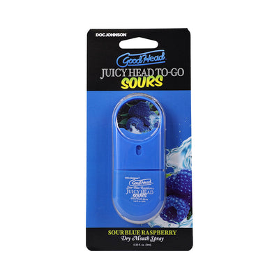 GoodHead Juicy Head Dry Mouth Spray To-Go Sour Blue Raspberry 0.3 oz.