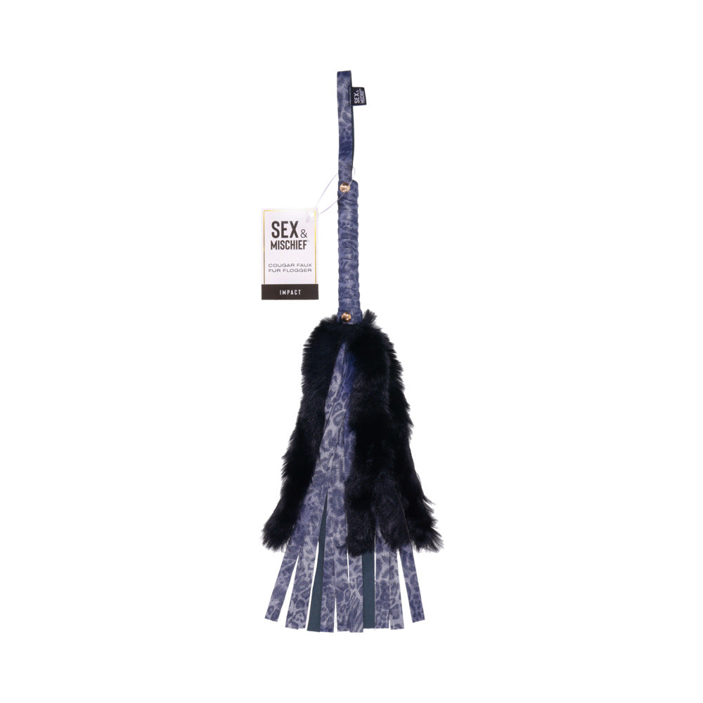 Sportsheets Sex &amp; Mischief Cougar Faux Fur Flogger