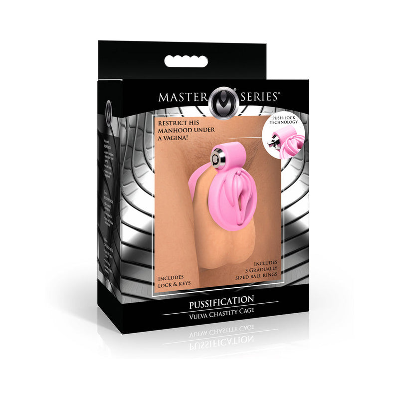 Master Series Vulva Locking Chastity Cage Nice & Naughty Master Series Vulva Locking Chastity Cage Nice & Naughty