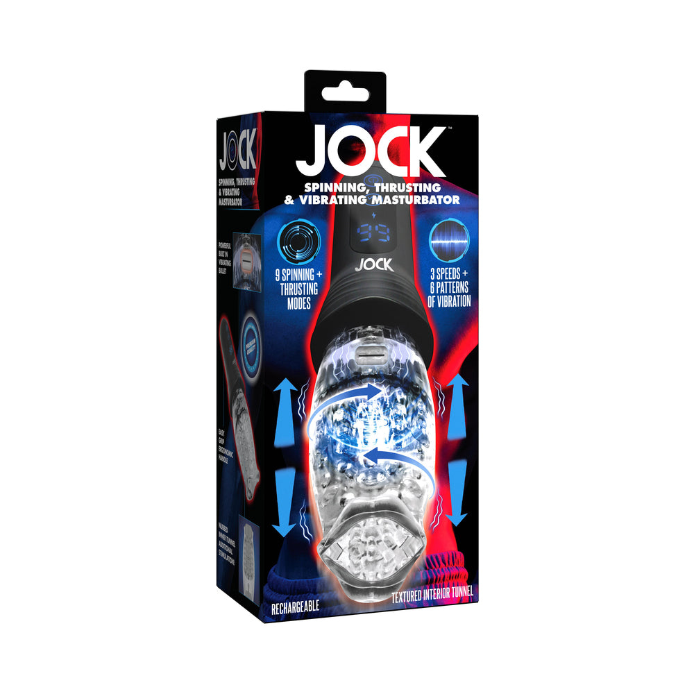 JOCK Spinning Thrusting &amp; Vibrating Masturbator