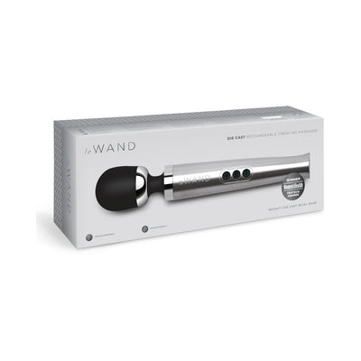 Le Wand Die Cast Rechargeable Massager Silver