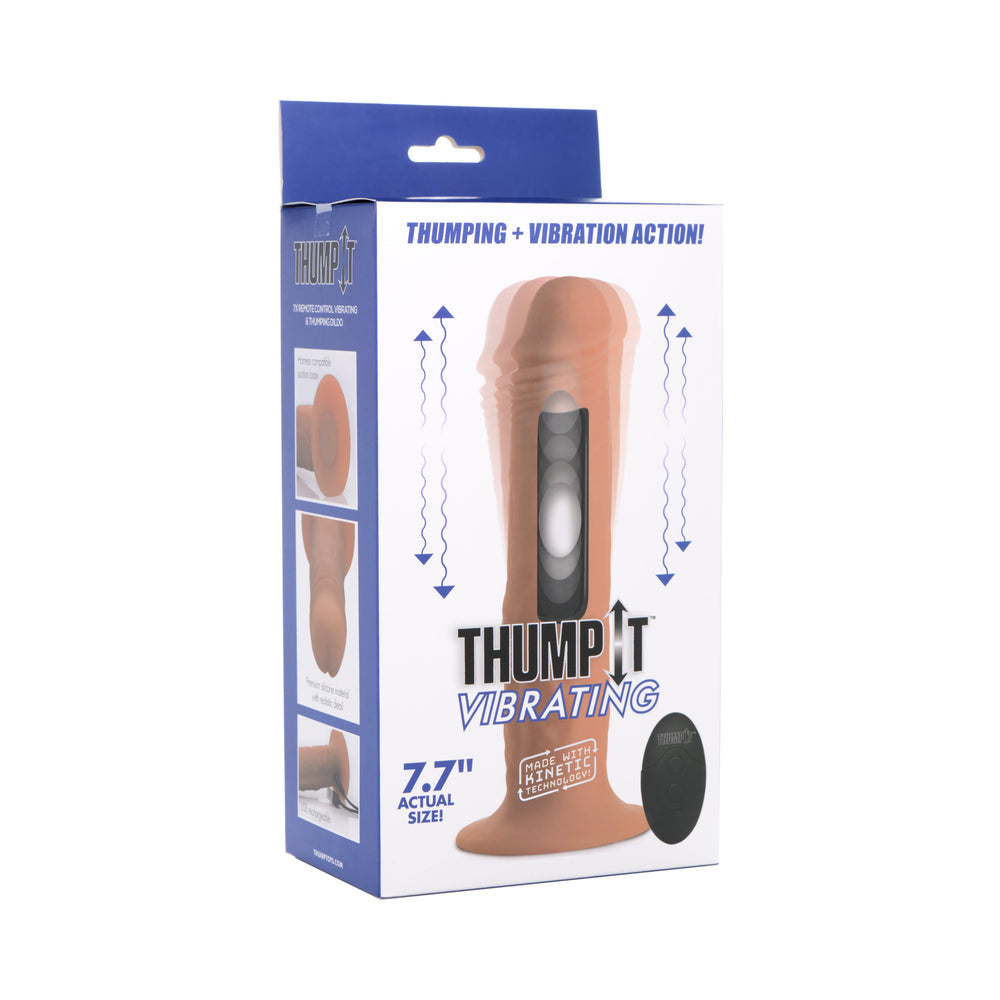 Thump It 7X Remote Vibrating &amp; Thumping Dildo M