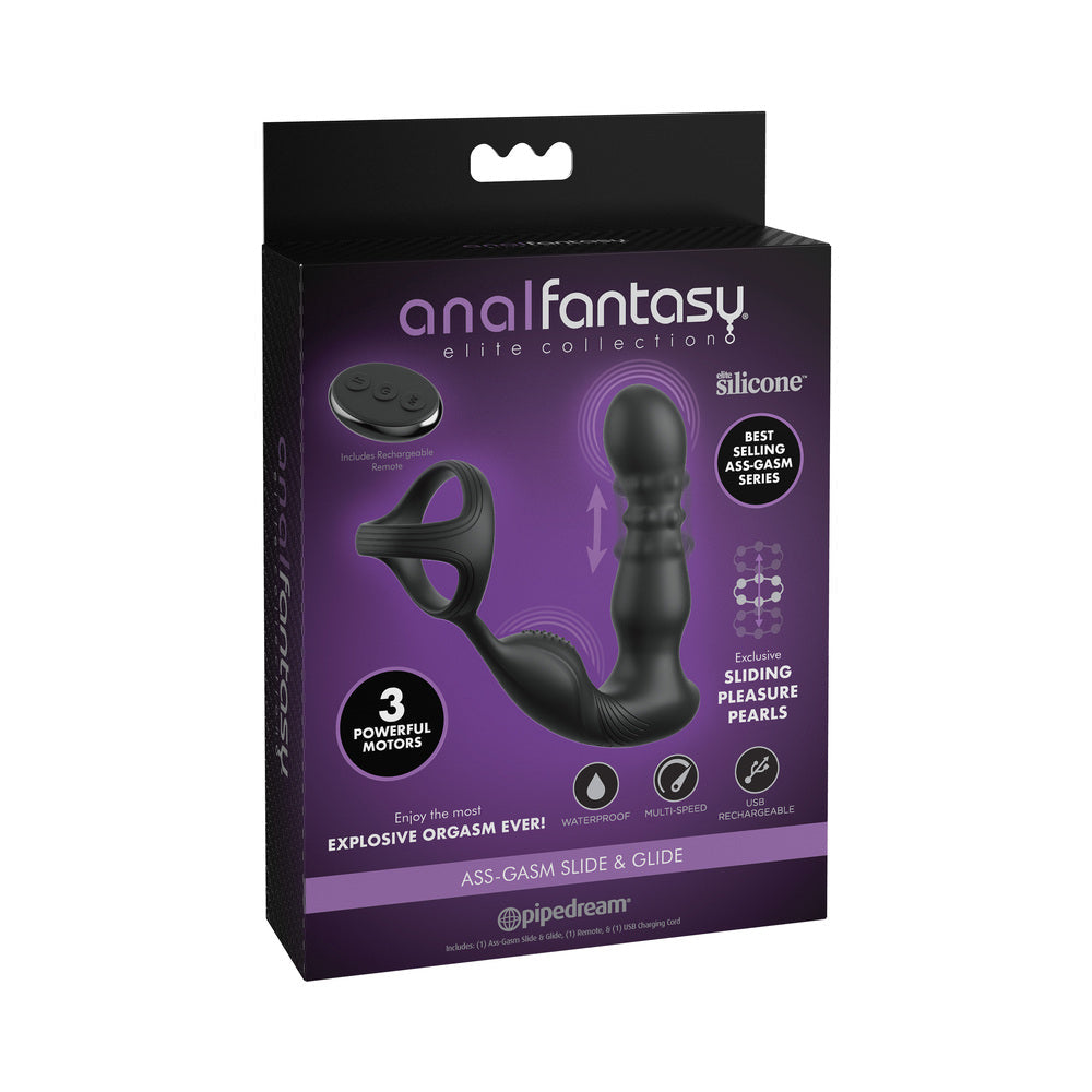 Anal Fantasy Elite Ass-gasm Slide &amp; Glide Black