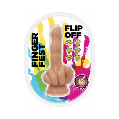 Finger Fest Flip Off Dildo Beige