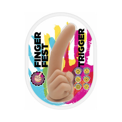 Finger Fest Trigger Dildo Beige