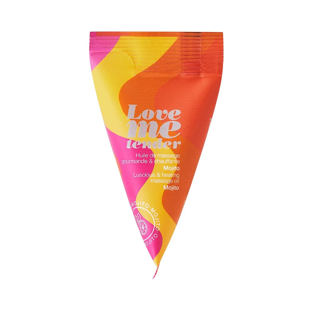 Love to Love Love Me Tender Luscious &amp; Heating Massage Oil Mojito 0.33 oz.