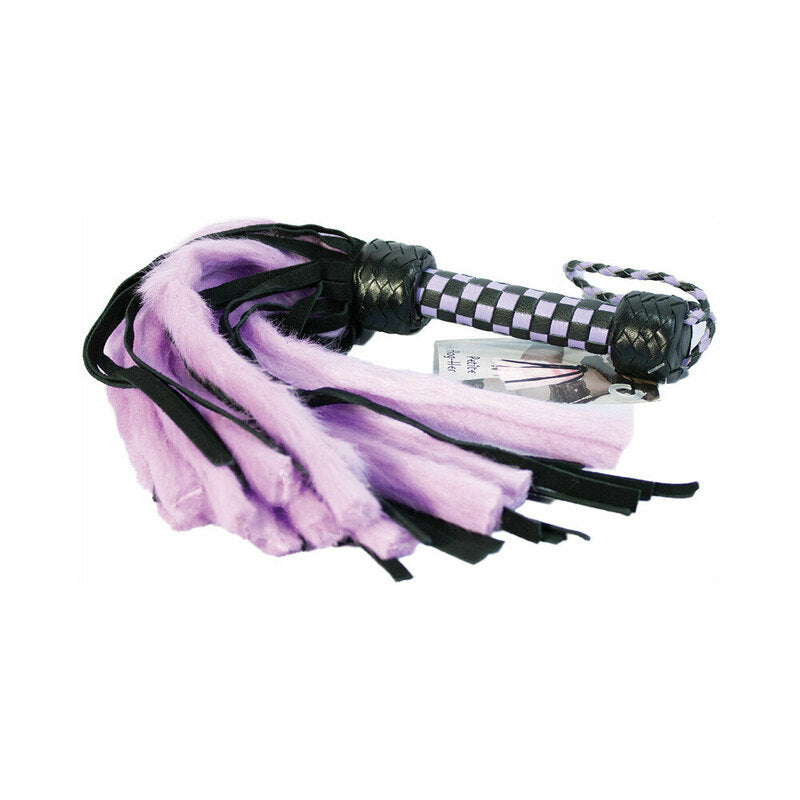 Suede &amp; Fluff Mini Flogger Purple