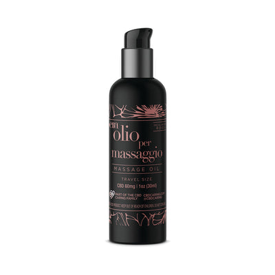 Bella Olio per Massaggio CBD Massage Oil Rose 1 oz.