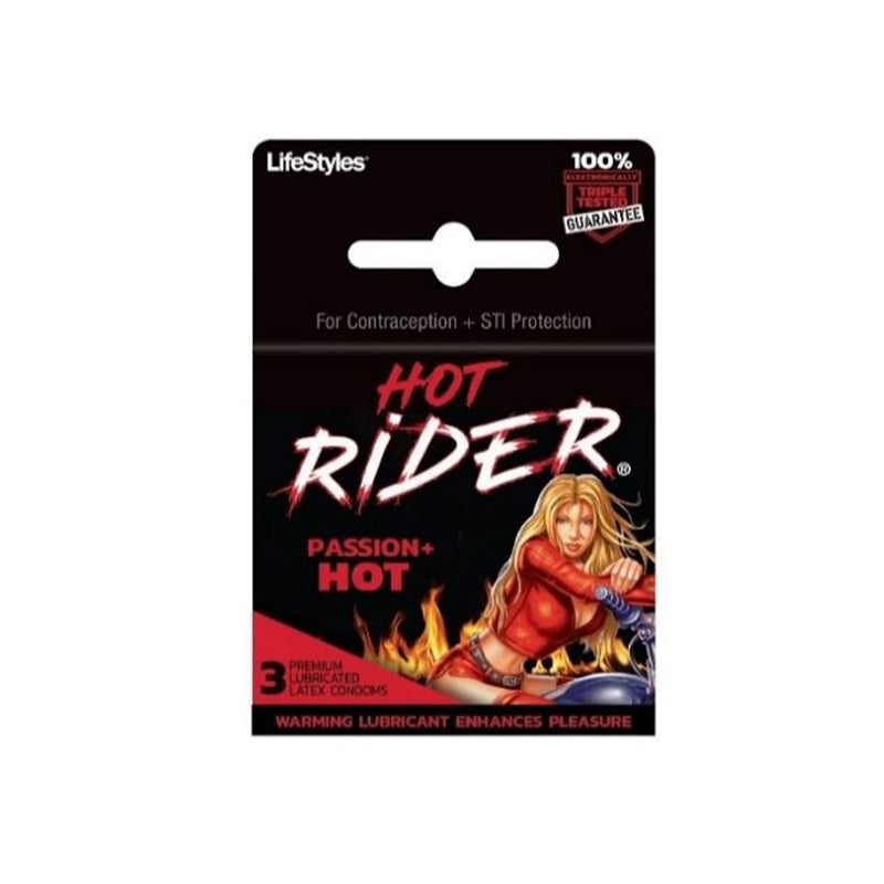 Rough Rider Hot Passion Condoms with Warming Lubricant (3 Pack)