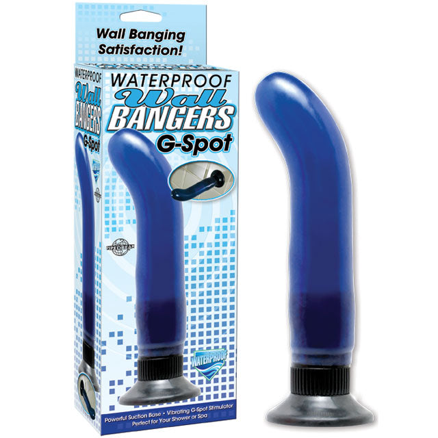 Pipedream Waterproof Wall Bangers G-Spot Vibrator With Suction Cup Blue