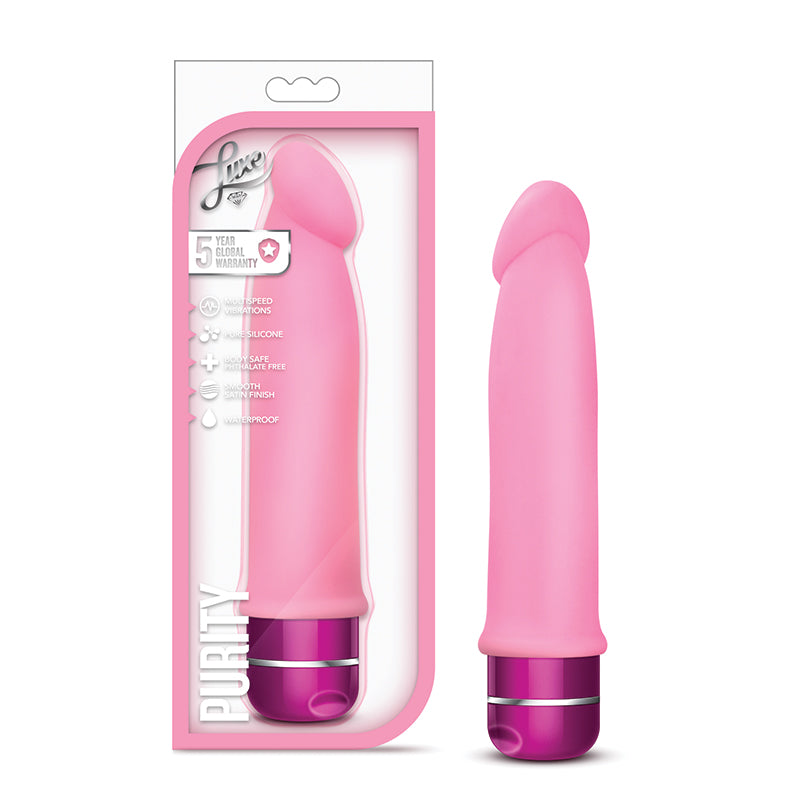 Blush Luxe Purity Silicone Vibrator Pink