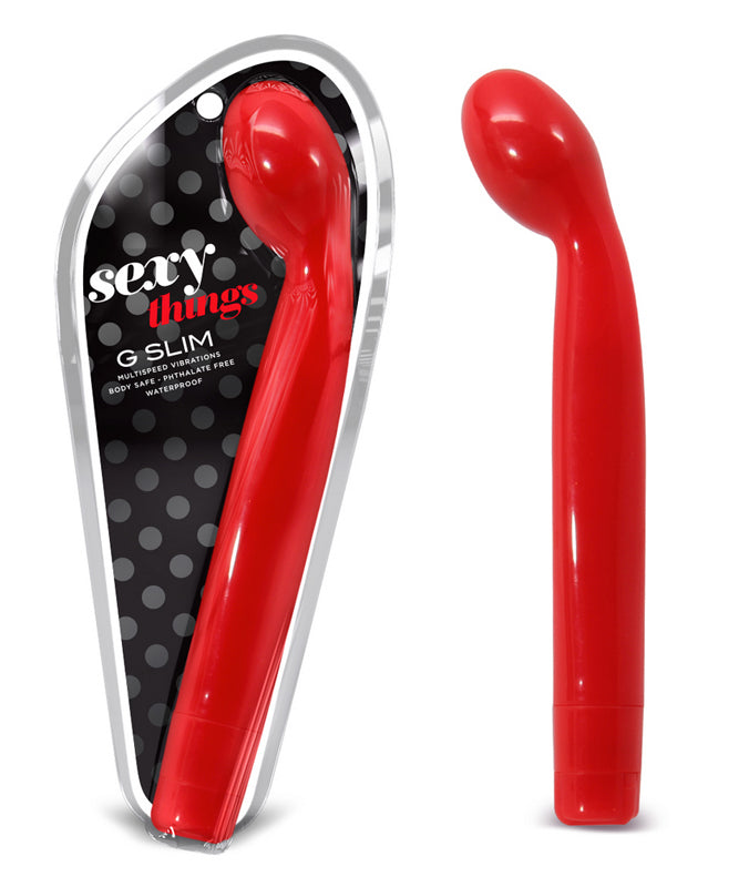 Blush Sexy Things G Slim Multispeed Slimline G-Spot Vibrator Red