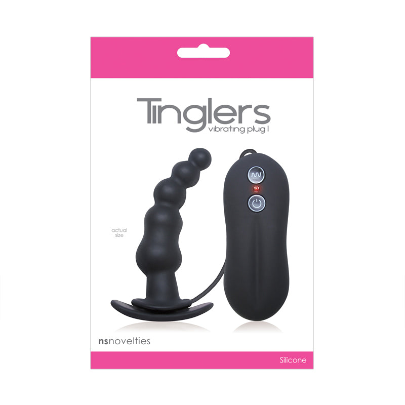 Tinglers I Vibrating Butt Plug- Black