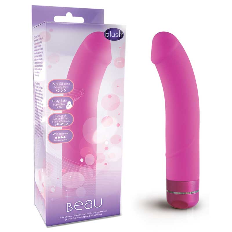 Blush Luxe Beau Silicone G-Spot Vibrator Pink