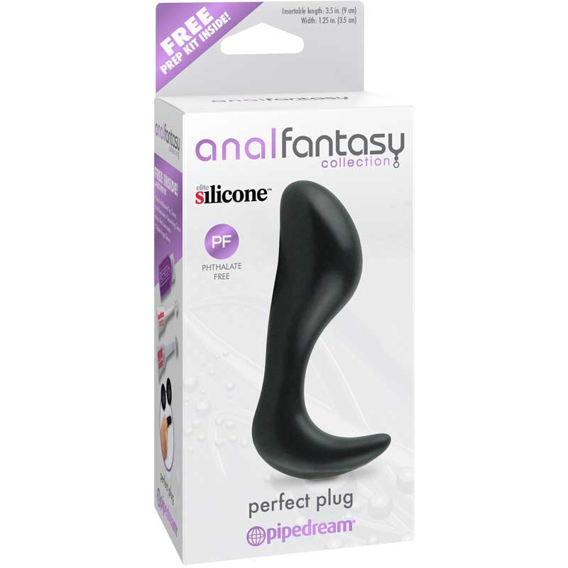 Pipedream Anal Fantasy Collection Silicone Perfect Plug Black