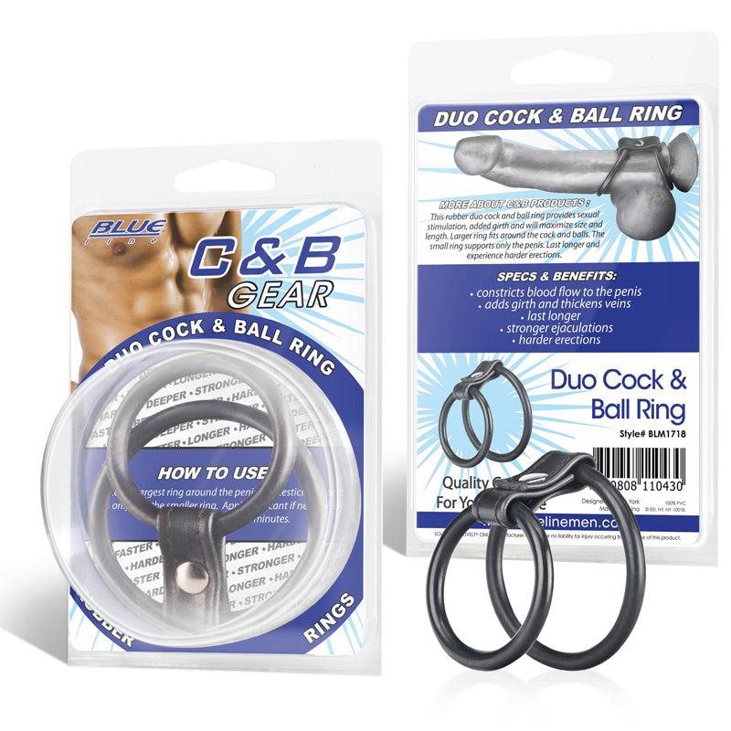 Blue Line C & B Gear Duo Cock & Ball Ring