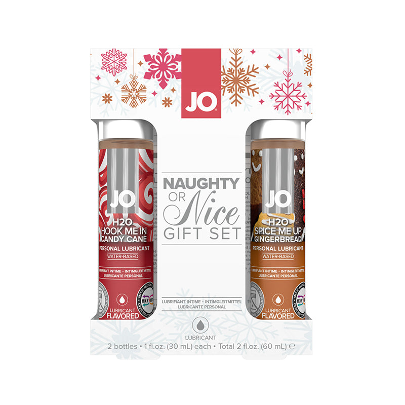 JO H2O - Candy Cane & Gingerbread - Gift Set (Water-Based) 1 fl oz / 30 ml