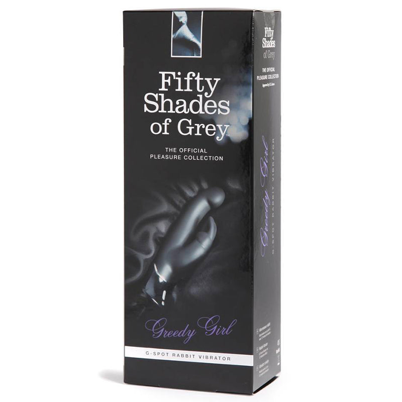 Fifty Shades of Grey Greedy Girl Rechargeable Silicone G-Spot Rabbit Vibrator Black