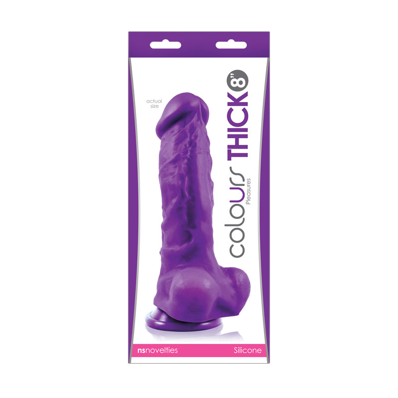 Colours Pleasures Thick 8in Purple