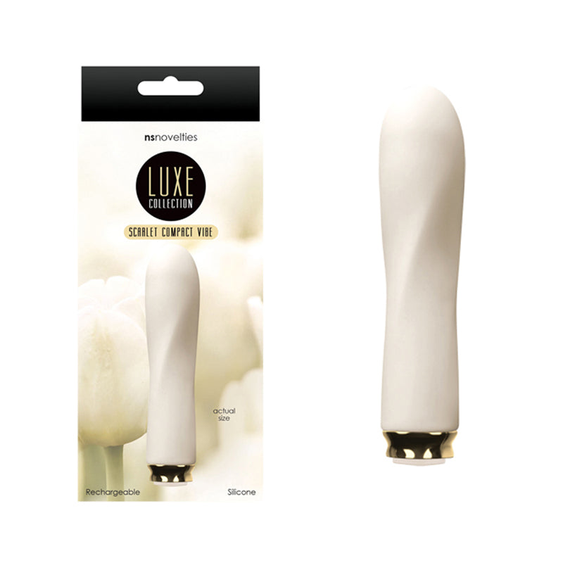 Luxe Compact Rechargeable Vibe Scarlet Ivory