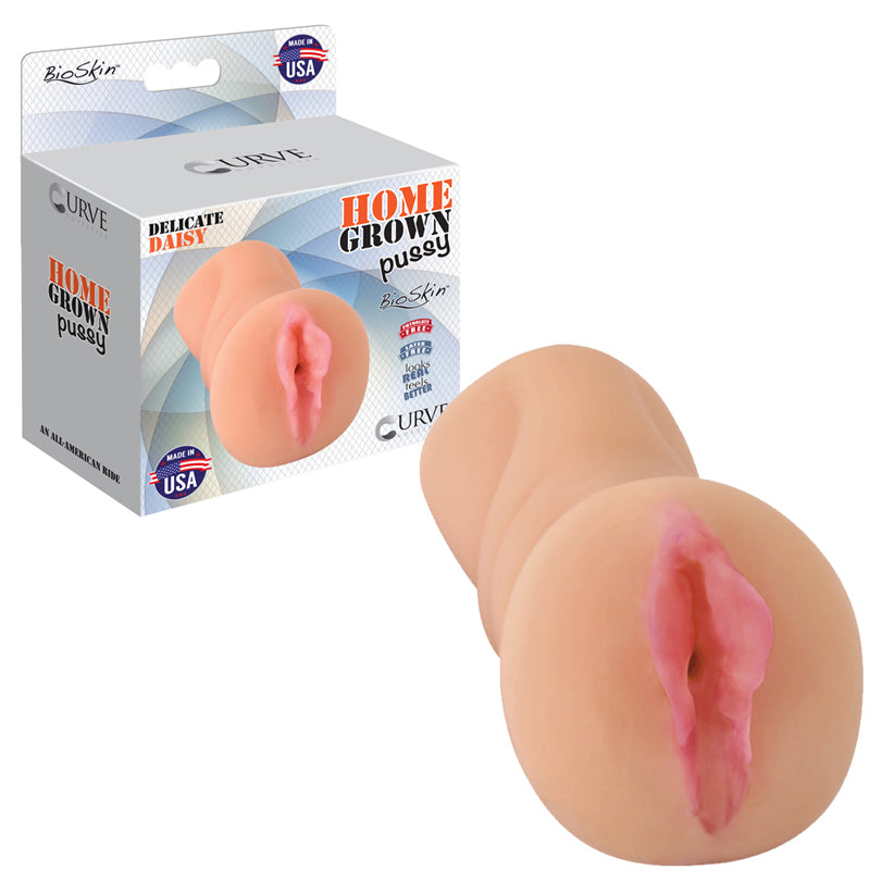 Curve Toys Home Grown Pussy Delicate Daisy Vaginal Stroker Beige
